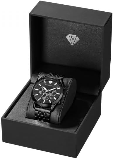 PIERRE RICHARDSON Men’s Luxury Watch PR2320 – Silver Stainless Steel Quartz, 44mm, 5ATM Water Resistant, Scratch-Resistant Sapphire Crystal Glass - Image 2