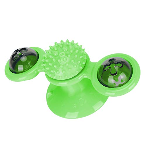 Brinquedo giratório para gatos, brinquedo giratório para gatos, moinho de vento, flexível, suave e a