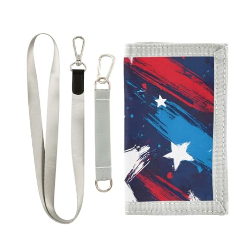 Bolaz The Trifold Camouflage Wallets-Cool Star Pattern,Customized Coin Case Lightweight Card Pocket Money Organizer