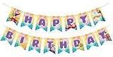 Treasures Gifted Officially Licensed Teletubbies Birthday Party Decorations Banner - (1) Happy Birthday Banner Pre-strung - Teletubbies Party Supplies