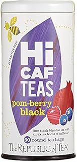 The Republic of Tea - HiCAF Pom-Berry Black Tea, 50 Tea Bags, Pomegranate Blueberry | High Caffeine