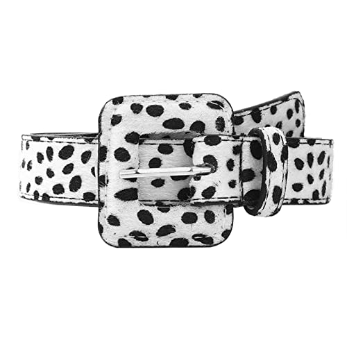 LABANCA Women Vintage Zebra Snake Print Decorative Waistband Snakeskin Print PU Leather Belt for Jeans Pants Dresses