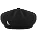 Kangol Wool Jax Beret for Women and Men, Extra-Large, Black