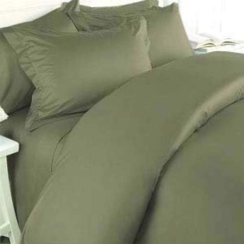 Elegance Linen 1500 Thread Count King Size Egyptian Quality 3pcs Duvet Cover Set, Green