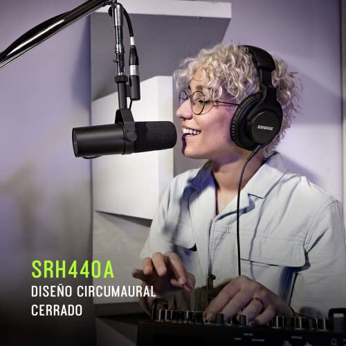 Shure SRH440A Auriculares con Cable de oído para el monitoreo y la grabación, Grado de Estudio Profesional, Respuesta de frecuencia Mejorada - Versión 2022 - imagen 4
