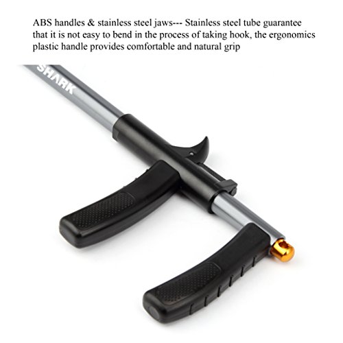 Crazy Shark Hook Remover Aluminum Fish Hook Remover Extractor 13.6In (Gray) #TOP4