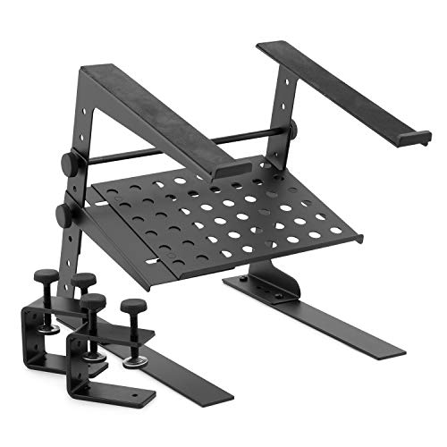 Tiger LEC18-BK DJ Support pour PC – avec une étagère – Noir - Les Beatles, Paul McCartney, John Lennon, RIngo Starr, George Harrison Tiger LEC18-BK DJ Support pour PC - avec une étagère - Noir – Image 3