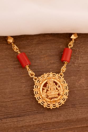 Image of Radha's Creations jewellery GSB mangalorean chain for women one gram gold