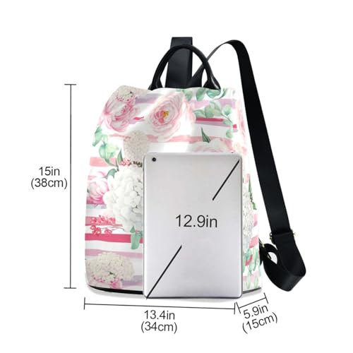 Sac à dos femme fermeture éclair au dos avec poches fonctionnelles pour ranger vos essentiels