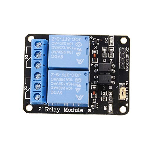 image for Qunqi 4pcs 5V 2 Channel 5V Relay Module with Optocoupler Low Level Tri