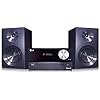 LG CM2460 Mini Hifi Anlage mit Stereo Lautsprechern (1 Paar, 100 Watt RMS) chrom/schwarz