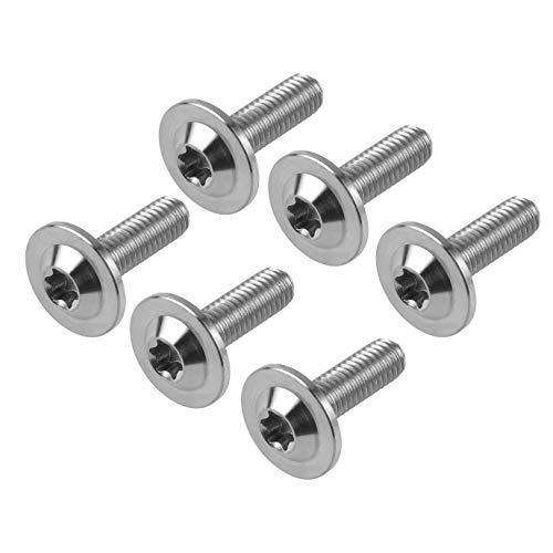 Image of Titanium Torx Head M6 x15 20mm Bolt Screw for Bicycle Motorcycle Car Modification Pack of 6 (Normal Titanium, M6x20mm)
