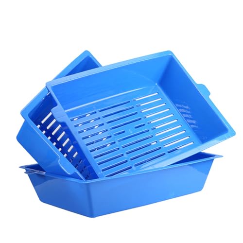 Toilettes pour chat de compagnie avec bac à litière triple niveau sans déversement