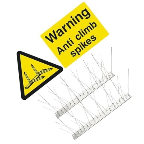 GALPADA Disuasores para Pájaros de Acero Inoxidable Pinchos para Seguridad en Jardín y Decoración Otoño para Evitar Aves