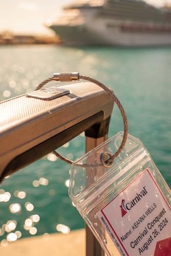 Kofferanhänger für Kreuzfahrt, XXL Cruise Gepäckanhänger (4 Pack, 19*11cm) – Ansicht 6