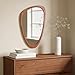 WallBeyond Asymmetrical Mirror, Irregular Wall Mirror, Wall Mirrors Decorative for Bedroom Living Room Entryway Hall, Wood Mirror for mid Century Modern Decor 30