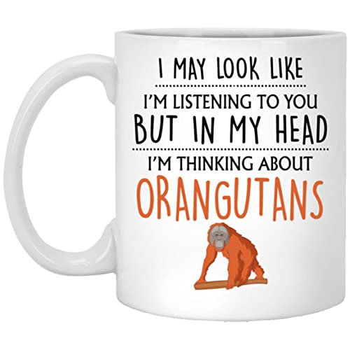 Q.PaddyShops Orangutan Mug - Funny Gift for Lovers, Women, Her - Crazy Orangutan Lady 11oz (MUG-TDDR5QUM7M-11oz)