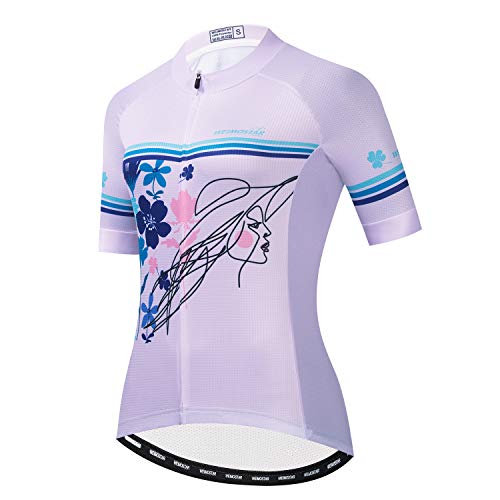 Bike Jersey for Women Cycling Triathlon top Women MTB Road Biking Shirt Bicycle Short Sleeve Outfit Clothes S
