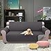 U-NICE HOME Large Sofa Cover Reversible Couch Cover for Dogs with Elastic Straps Water Resistant Furniture Protector for Pets Couch Cover for 4 Cushion Couch (Oversized Sofa, Dark Grey/Light Grey)