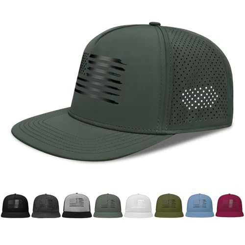 Gorra Trucker con bandera americana ajustable para hombres y mujeres miniatura 1