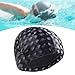 Menolana Swim Cap Swimming Cap,Easy to Put on and Off,Keep Hair Dry,Pool Hat Comfortable Waterproof for Adults Men Women Bathing Cap, Black