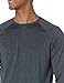 Amazon Essentials Men's Active Quick Dry Tech Stretch Lightweight Long-Sleeve T-Shirt (Available in Big&Tall), Charcoal Space Dye, XX-Large
