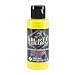 Createx Wicked Colors W024 Fluorescent Yellow 2oz. water-based universal airbrush paint. by SprayGunner