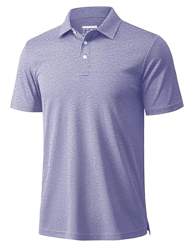 MAGCOMSEN Mens Polo Shirts Short Sleeve Quick Dry Polo Shirts Summer Golf Polo Shirts Work Fitted