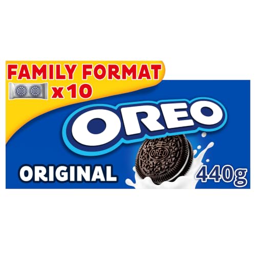 Oreo Galletas de Chocolate Rellenas con Crema Sabor Vainilla, La