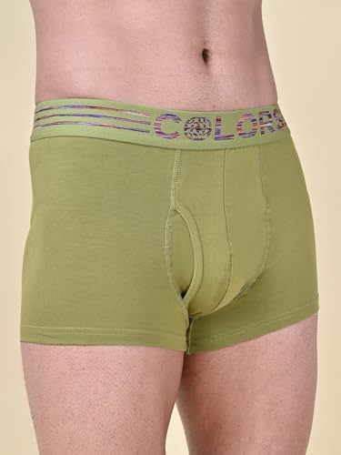 Image of Rupa Colors Solid Trunk for Men, Cotton Blend, Outer Elastic, Regular Fit, Pack of 1
