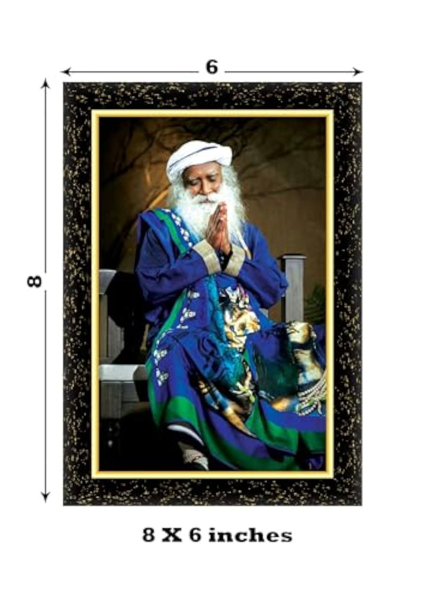 Sadhguru Jagadish Vasudev Laminated Photo Frame, 8X6 Inch