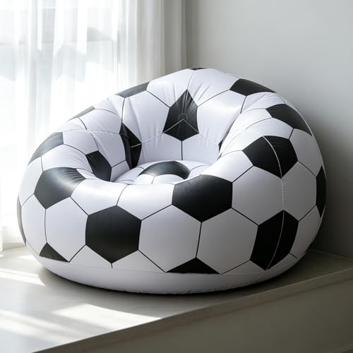 Sofá inflable de 72 pulgadas con respaldo ergonómico y válvula hermética 5