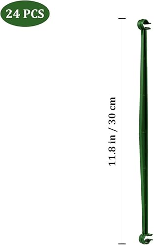 Miniatura 5 de 48 brazos de estaca para jaula de tomate, conectores de enrejado expandibles de 11.8 pulgadas, conectores de estacas de jardín de 0.433 in de