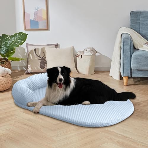 Kühlendes Hundebett, waschbares Hundekühlbett, orthopädisches kühlendes Hundebett, Kühlmatte, erhöhtes kühlendes Hundebett, tragbares kühlendes Hundebett mit rutschfester Unterseite für Haustiere
