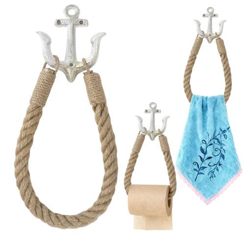 Notakia Nautical Anchor Wall Hooks - Cast Iron Decor