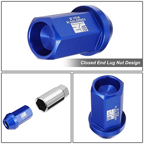 Tuercas M12 x 1.25 de 42 mm para proteger espárragos de llantas J2 Engineering azules 5