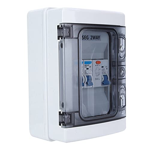 Disjoncteur miniature étanche 40A coffret différentiel RCD 30mA et 2MCB extérieur