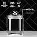 1 Gallon Glass Cookie Jar with Lid – Glass Jar with Lid - Airtight Food Storage Container for Cookies, Candy, Flour, Dog Treats – Clear Large Kitchen Jar for Pantry - Glass Containers with Lids