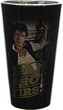 Star Wars Han Shot First Pint Glass