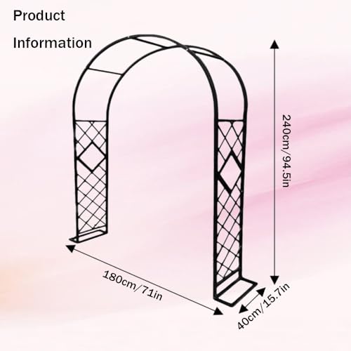 Kratka ogrodowa do roślin pnących, metalowa konstrukcja altany, pergola zewnętrzna, na wesela i dekoracje świąteczne, łatwy montaż, trwała dekoracja ogrodowa