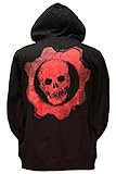 Bioworld Gears of War Logo Zip-up Men's Hoodie Sweatshirt S