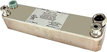 Duda Energy HX3620BWGH:M050 Male Npt Ports Copper Brazed Heat Exchanger