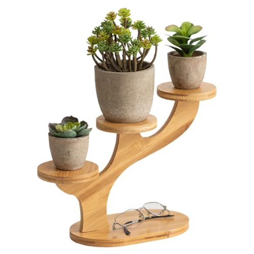 Support de table rond en bois pour optimiser un bureau peu encombrant
