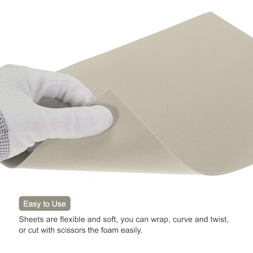 Hojas de espuma EVA gris claro sin arrugas para base de manualidades 4