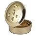 Cathedral Art Metal (Abbey & CA Gift) Polished Brass PYX with Cross/Pill/Keepsake Box, 1.5