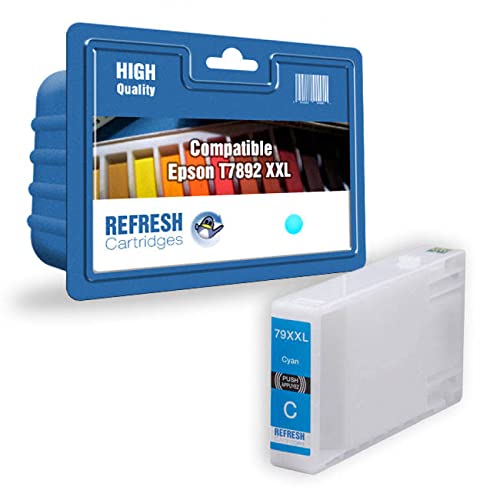 Refresh Cartridges Remanufactured Ink Cartridge Replacement for Epson T7892 (Cyan)