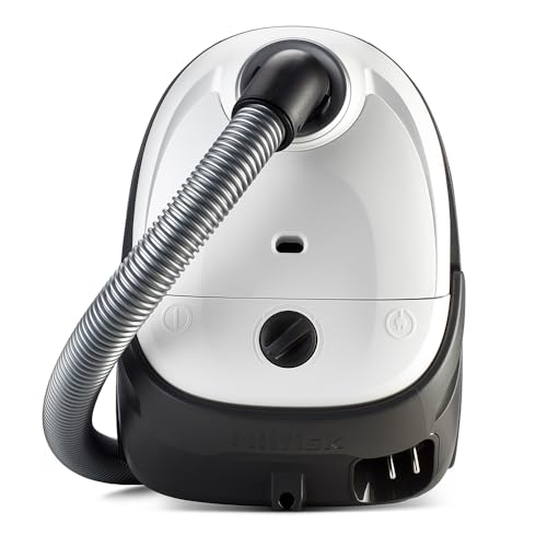 Nilfisk Aspiradora One para Suelos y Alfombras con Filtro EPA - Aspirador Potente, Compacto y Ligero - Blanca, 3L, 750W (WB10P05A)