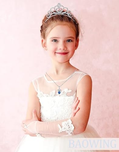 2025 Graduation Cap/Princess Queen Crown Heart Birthstone Necklace for Girls Women Birthday Party Jewelry Gifts for Daughter Granddaughter Niece Teen Girls2