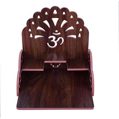 Krupasadhya Mandir for Pooja Home Decoration Wall Hanging Beautiful Wooden Plywood Temple Engineered Wood Home Temple Solid Wood, Engineered Wood Home Temple 1
