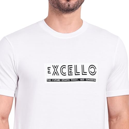 Image of EXCELLO Men's 100% Pure Cotton T-Shirt || Super Soft, Breathable, Premium Material.